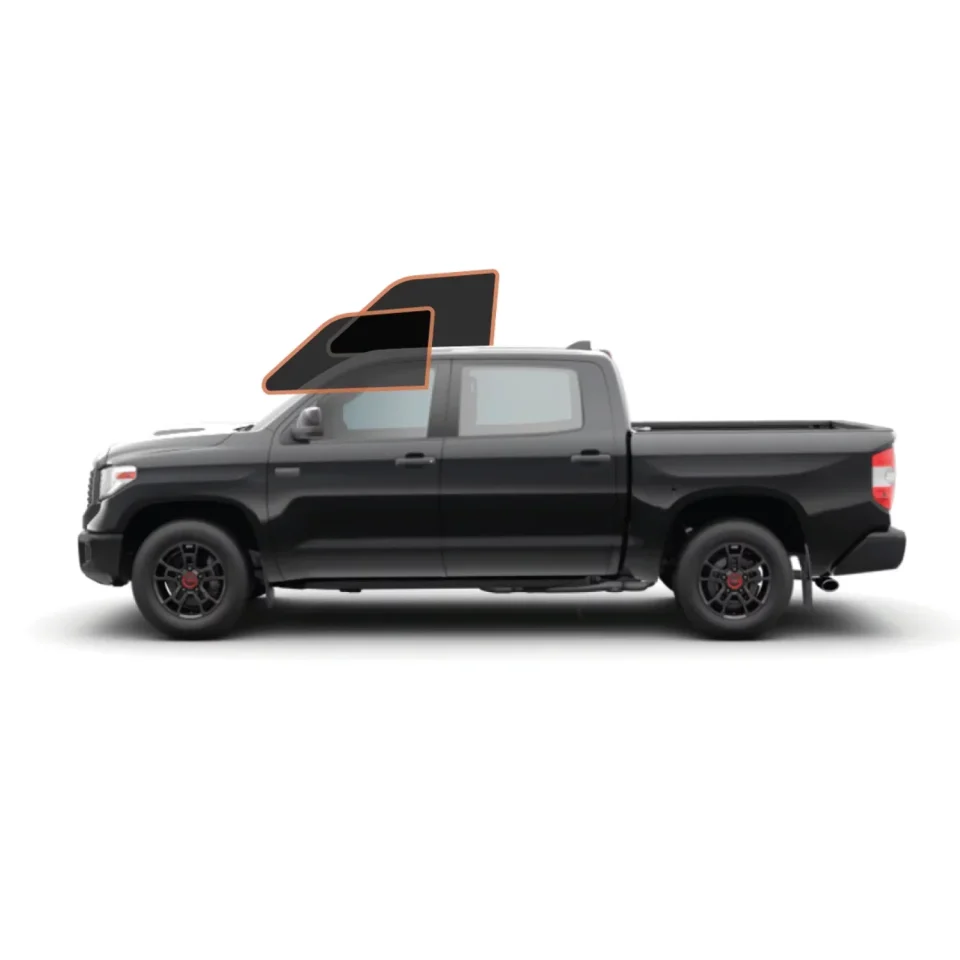 Essential Durable MotoShield Pro Premium Professional 2mil Precut Ceramic Window Tint Film for 2007-2021 Toyota Tundra Crewmax ﾡﾪ (Front Driver/Passenger 15%) + Lifetime Warranty