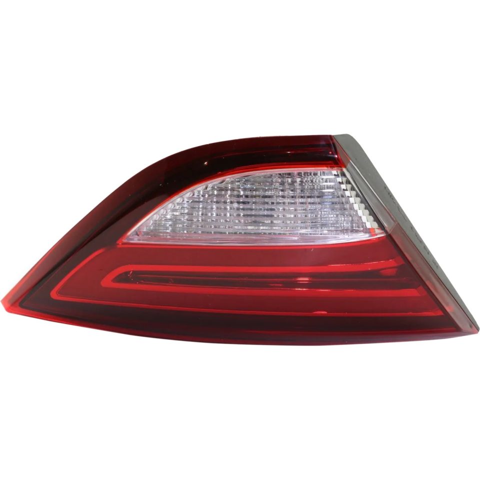 Essential Cleaning Halogen Tail Light For 2015-2017 Chrysler 200 Left Inner Clear/Red Lens w/ Bulbs