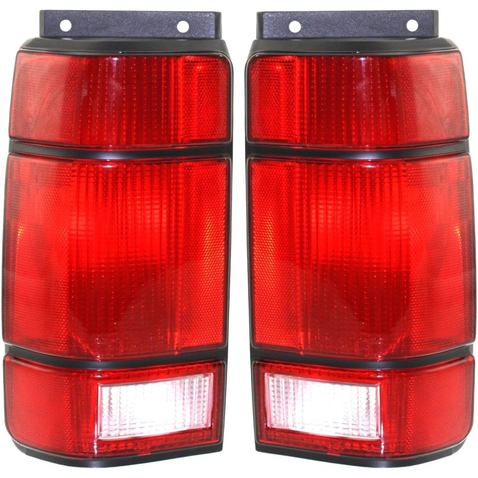 Best-Selling Halogen Tail Light Set For 1991-1994 Ford Explorer Clear & Red Lens 2Pcs