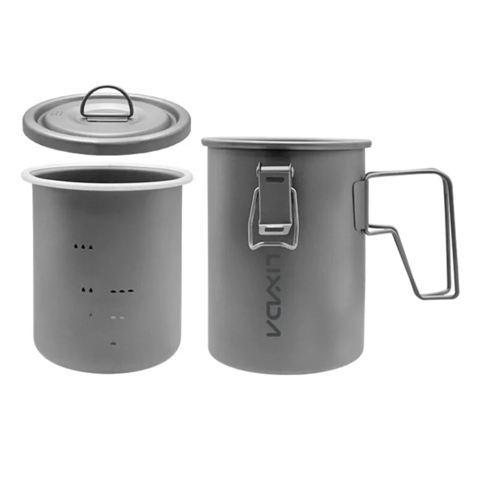 Safe Htovila Cooking Pot: Multifunctional Rice Cooker for Camping, Hiking, and Traveling