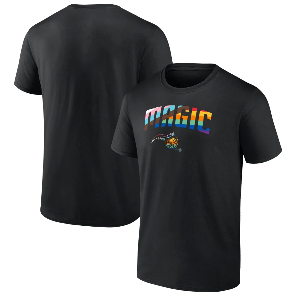 Premium Men's Fanatics Branded Black Orlando Magic Logo Pride T-Shirt