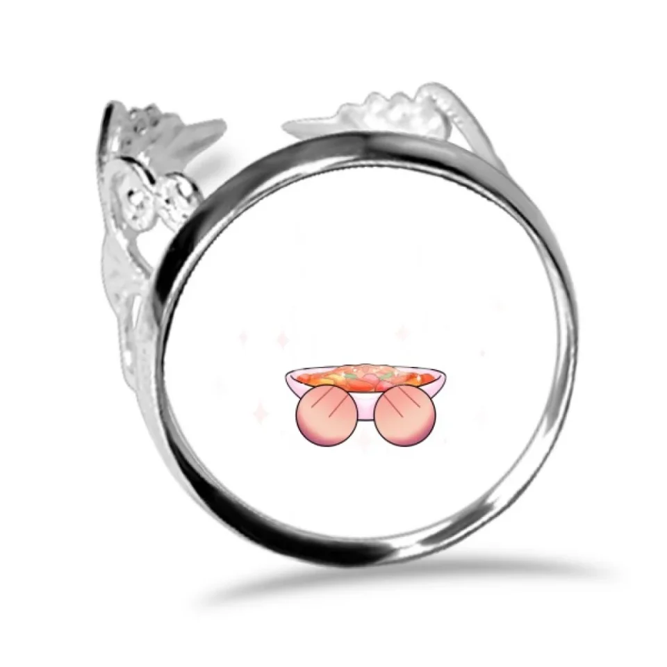 Essential Curry Food Finger Ring Circlet Adjustable Jewelry Hand Ornament