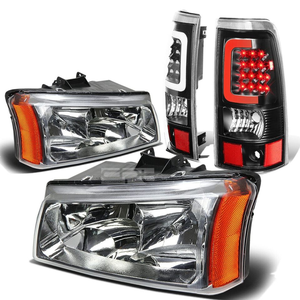 Eco-Friendly Stainless Steel 03-07 SILVERADO CHROME CRYSTAL HEADLIGHT+CORN