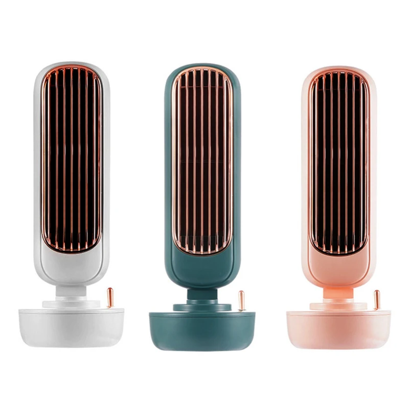 Core New Stand Tower Fan Air Conditioner USB Rechargeable Tower Table Fan Type-C Portable Desktop Air Cooler for Home Study Camping
