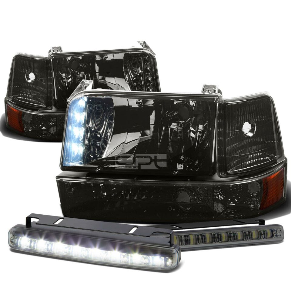Ceramic Glossy SMOKED HOUSING LED HEADLIGHT+AMBE