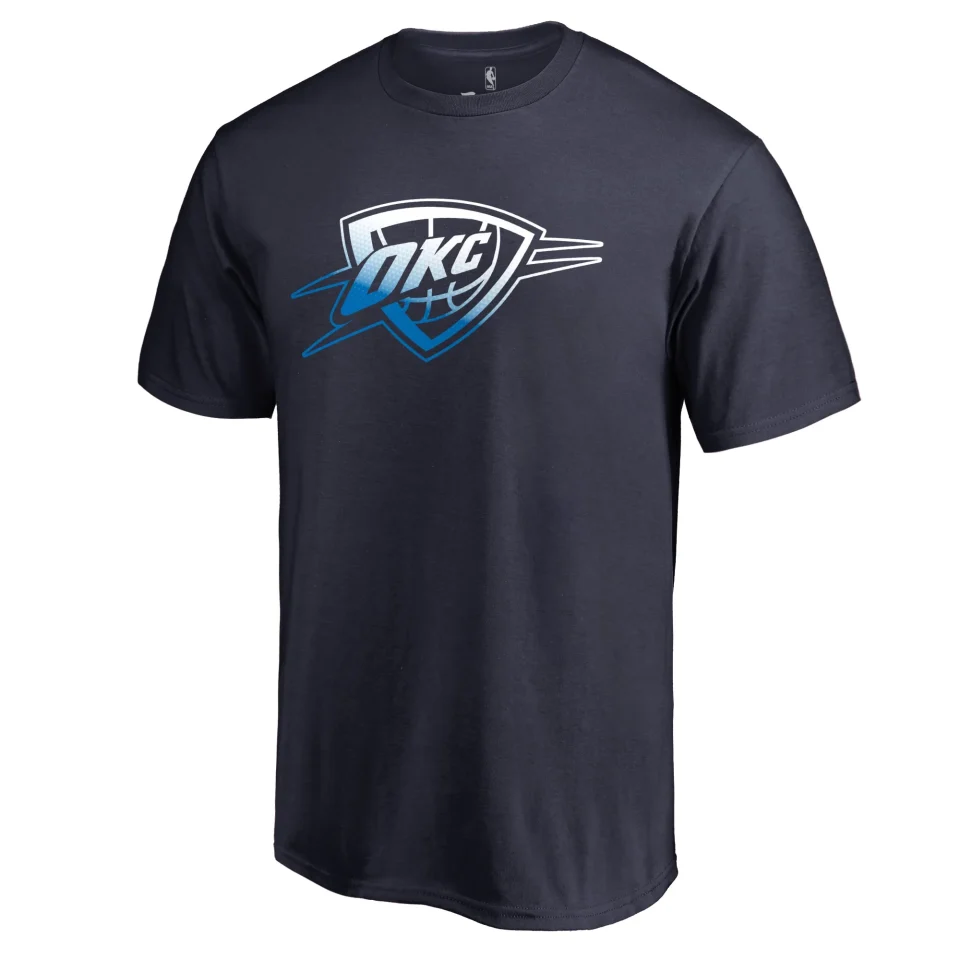 Non-Toxic Cleaning Men's Fanatics Branded Navy Oklahoma City Thunder Gradient Logo T-Shirt