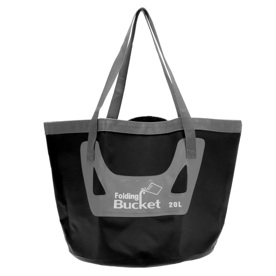 Top-Rated Uxcell 20L Collapsible Bucket, Portable Folding Water Storage Wash Basin, Black