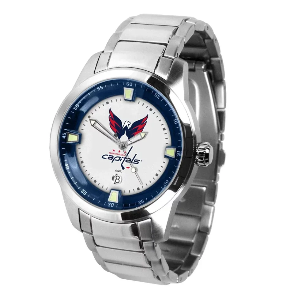 Cleaning Game Time Mens Washington Capitals Watch Stainless Steel Titan Watch