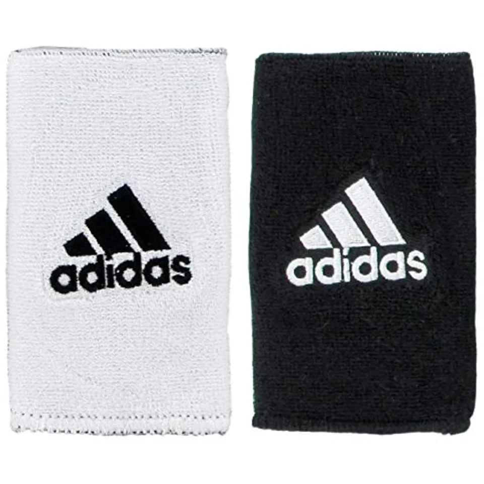 Wooden Long-Lasting adidas Unisex Interval Large Reversible Wristbands - White/Black - ONE SIZE