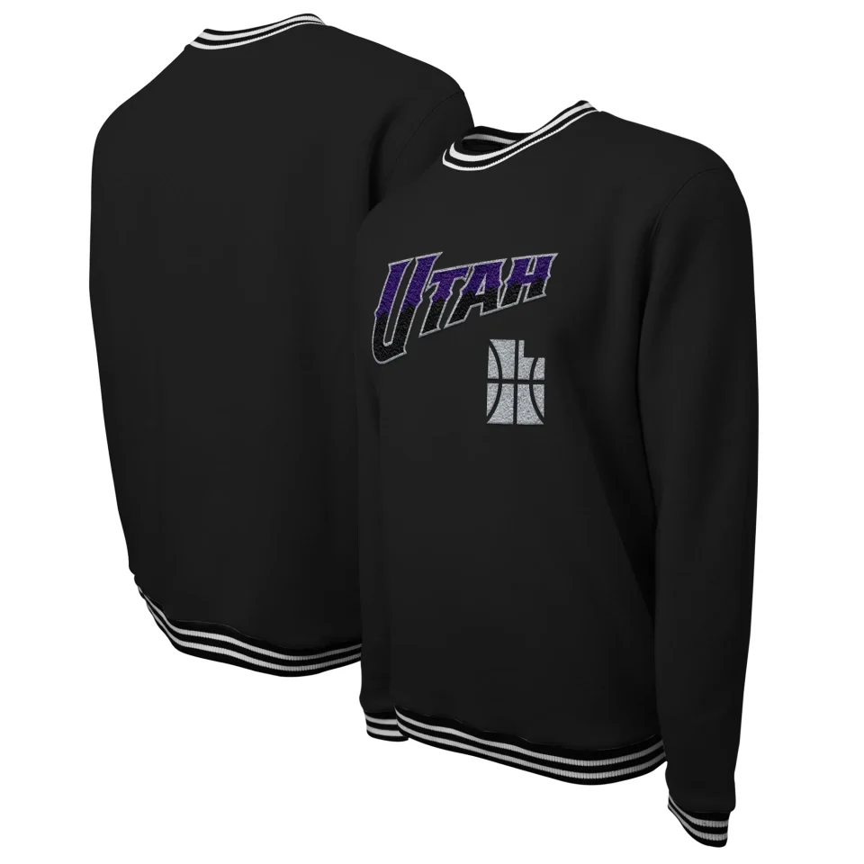 Leak-Proof Unisex Stadium Essentials Black Utah Jazz 2023/24 City Edition Club Level Pullover Sweatshirt