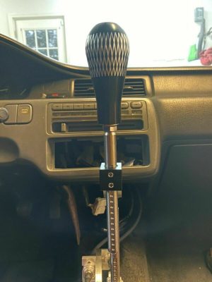 Clear Thickened Adjustable Shifter Extender Extension With Shift Knob