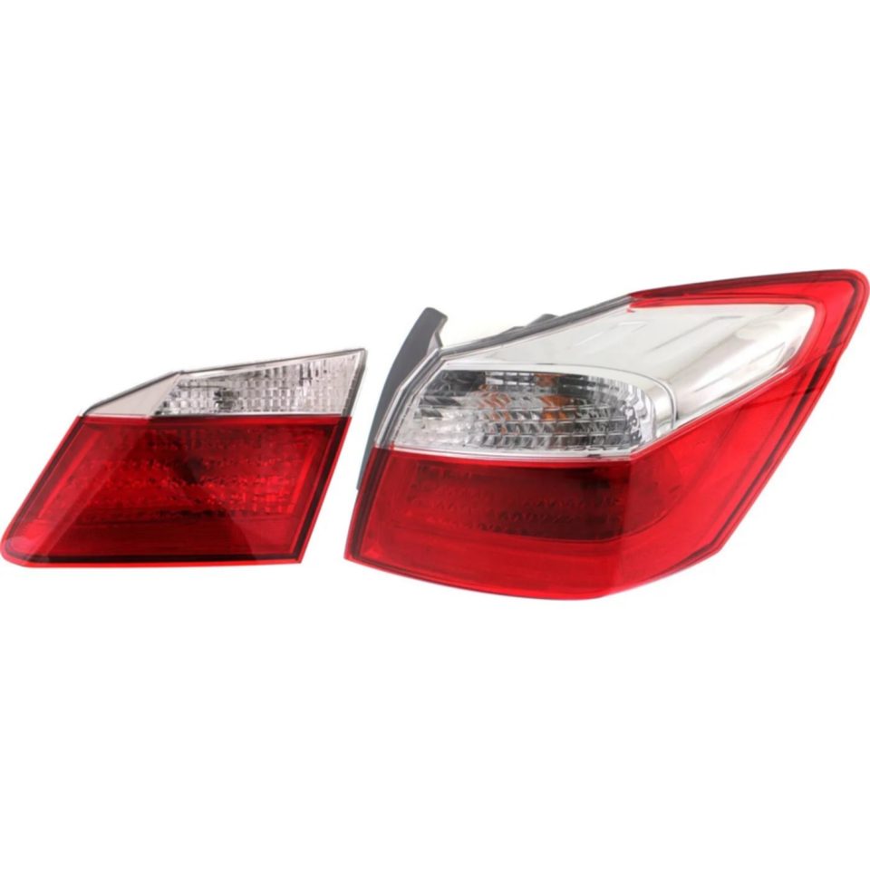Kitchen Halogen Tail Lamps Right Inner and Outer For 13-15 Honda Accord Sedan EX LX Spor