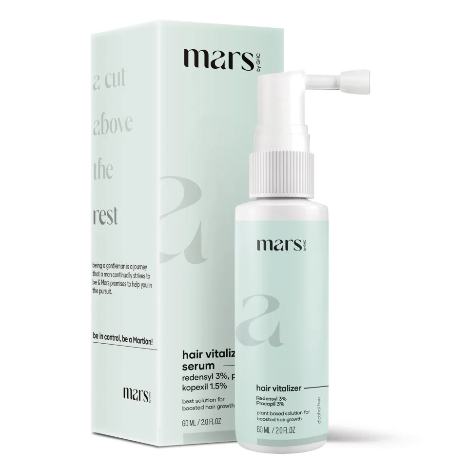 Stainless Steel Matte mars by GHC Advanced Hair Growth Vitalizer 60ml