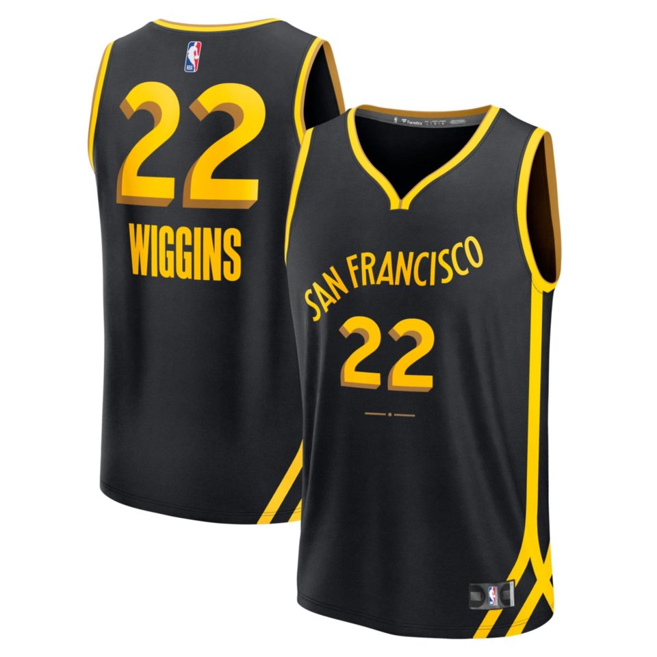 Eco-Friendly Men's Fanatics Branded Andrew Wiggins Black Golden State Warriors Fast Break Jersey - City Edition