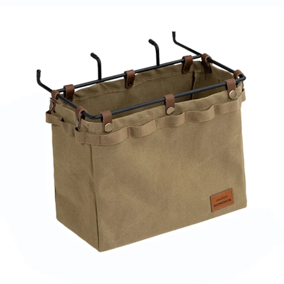 Essential Picnic Table Side Hanging Bag Desk Storage Box Hanging Beside Organizer Tableware Clothes Storage Bag Camping Backyard Use