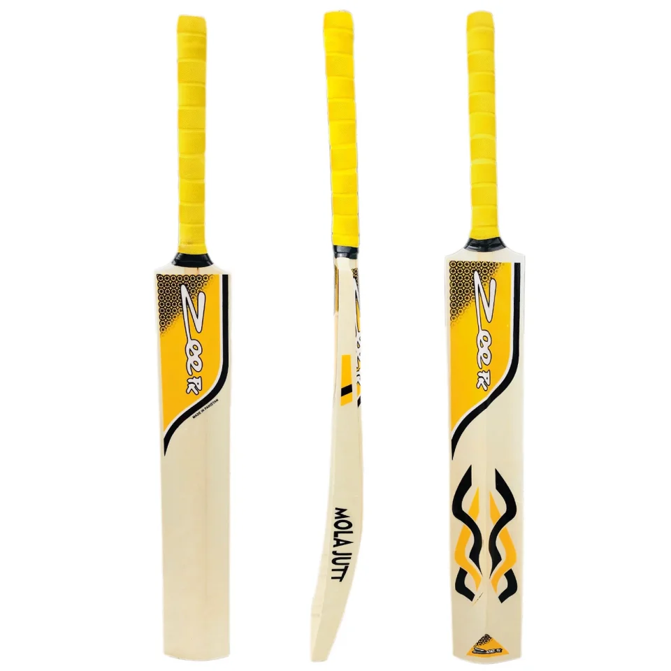 Supreme Cricket Bat Kashmir Willow Net Practice Soft Tennis Ball Yellow 44mm ADULT SIZE