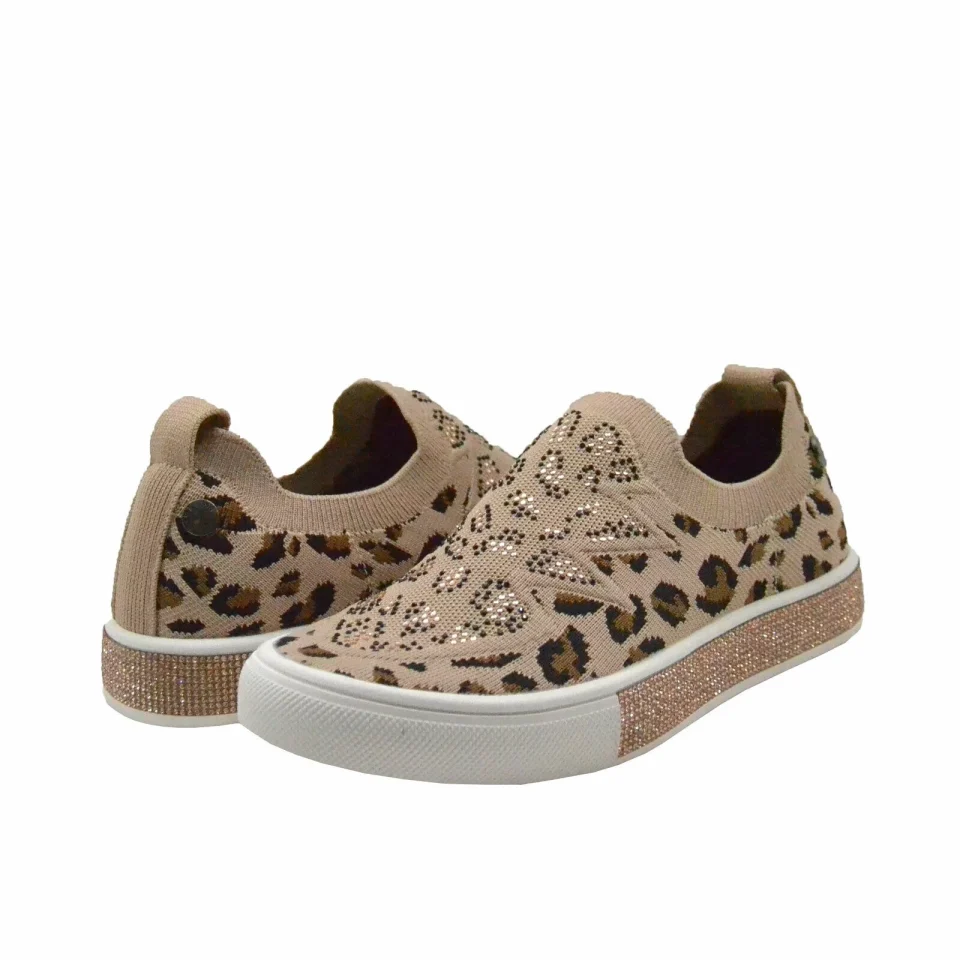 BPA-Free Bernie Mev Women's Gardenia Slip On Embellished Rhinestone Sneakers