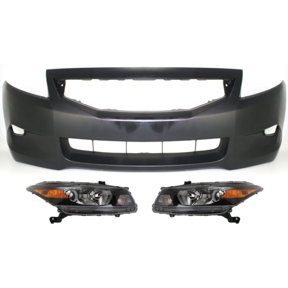 Long-Lasting Headlight Kit For 2008-2010 Honda Accord Left and Right Side Halogen Set of 3